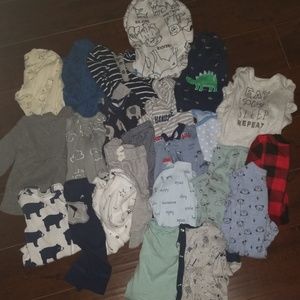 0-3 Baby Boy Clothes 23 pieces